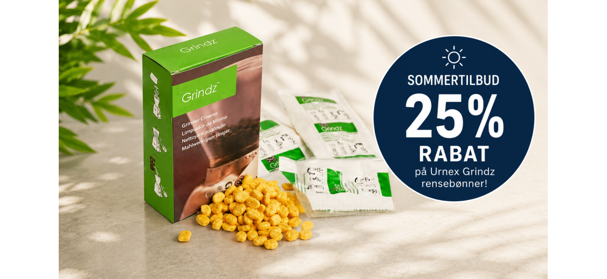 Sommertilbud p� Grindz rensepiller (til kaffekv�rne)