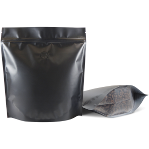 500 G POSE TIL RISTET KAFFE (sort m/ 1-vejsventil)