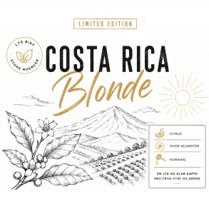 500 gram Costa Rica Blonde (lys rist)