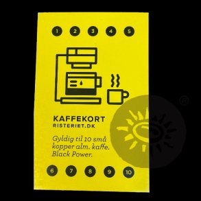 Klippekort til Kaffebaren Lille Filter kaffe (kun 2Go)