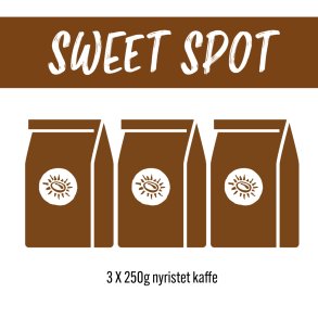 SWEET SPOT (smagspakke med 3x 250 gram mellemrist kaffer)