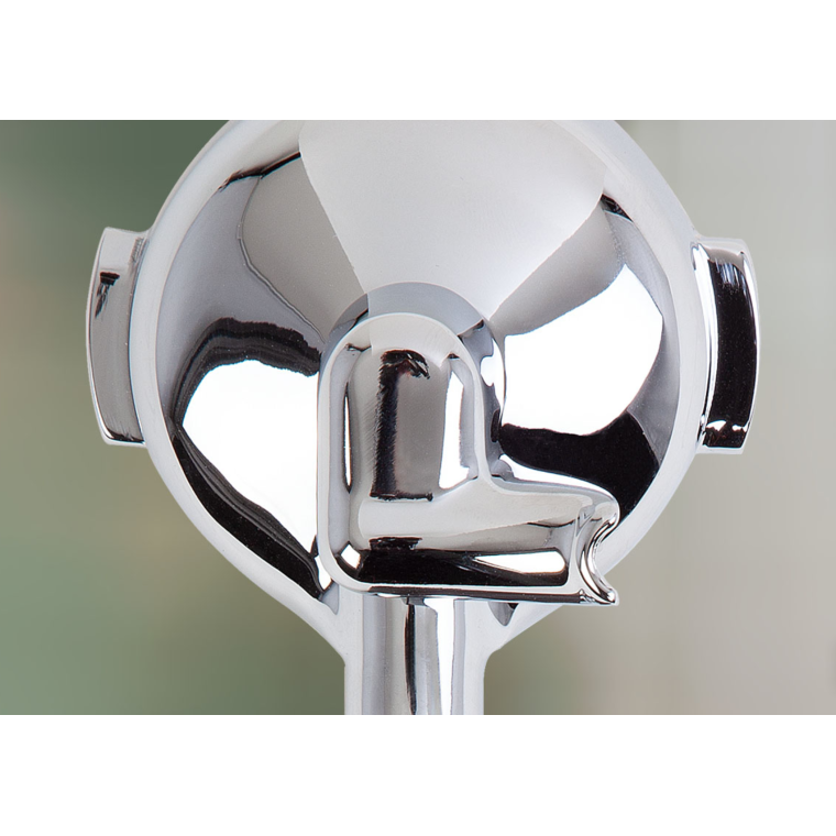 ECM Profi 1-spout skr/vinkel portafilter(PF) til E61 - forkromet messing i Oak Wood