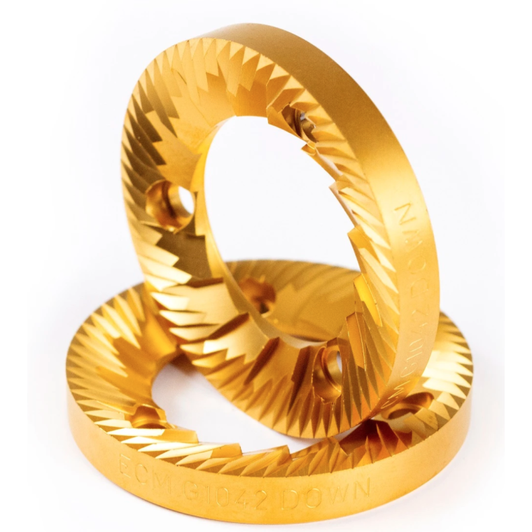 ECM Titanium-coated burrs, 64 mm