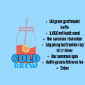 300 gram Cold Brew Beans (mellemlys Honduras Bloom)