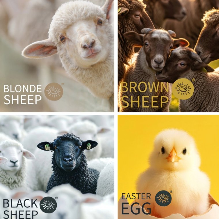 4 x 300 gram Blonde to Black | P�ske 2026