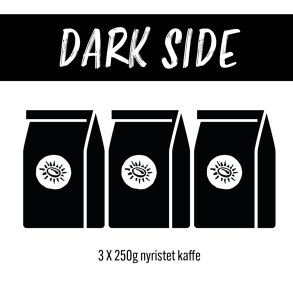 DARK SIDE (smagspakke med 3x 250 gram mrkristede kaffer)