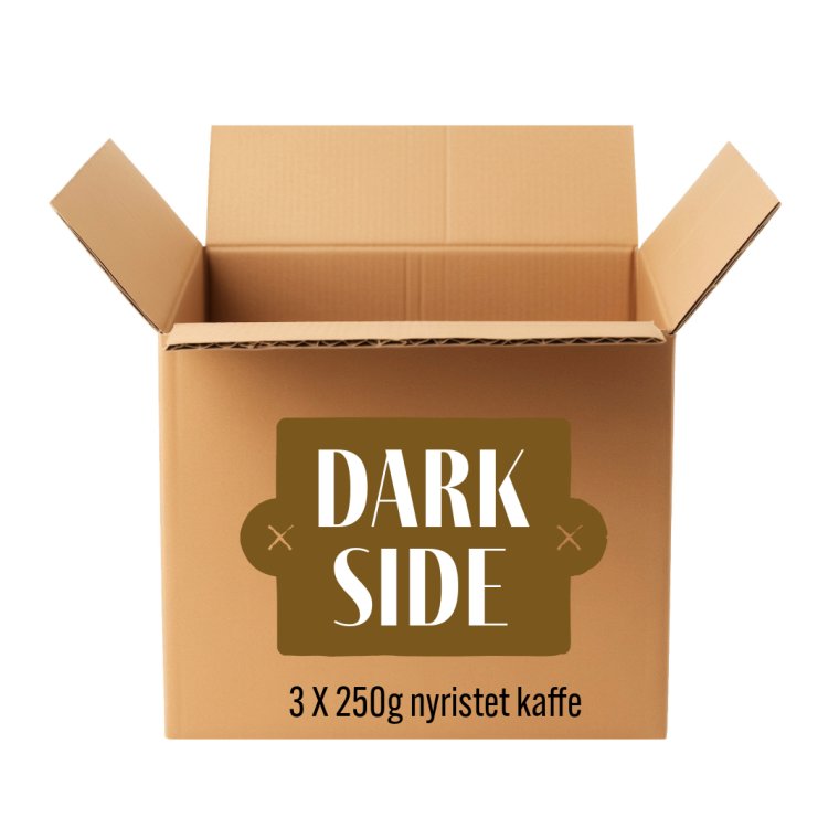 DARK SIDE (smagspakke med 3x 250 gram mrkristede kaffer)