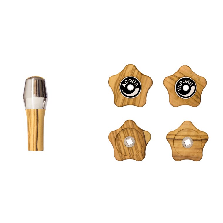 ECM Olive Wood Handle Set (hndtagst til drejeknap model)