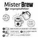 Mister Brew engangskaffefiltre (100 stk)