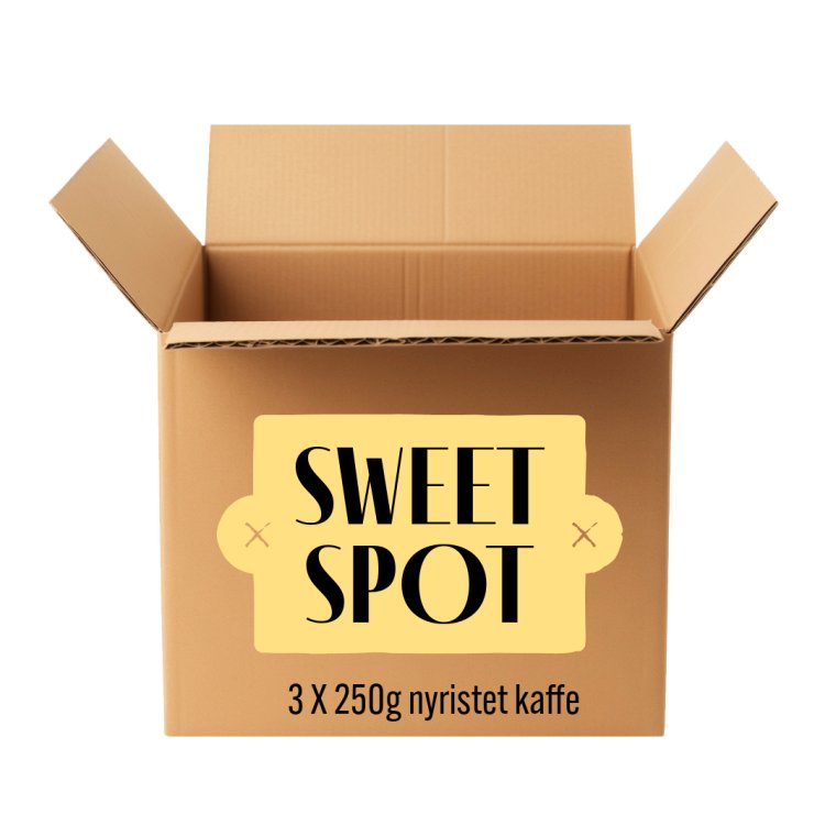 SWEET SPOT (smagspakke med 3x 250 gram mellemrist kaffer)