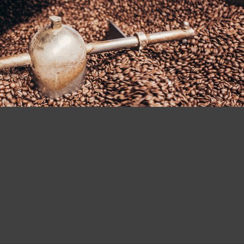 Nyristede kaffebønner