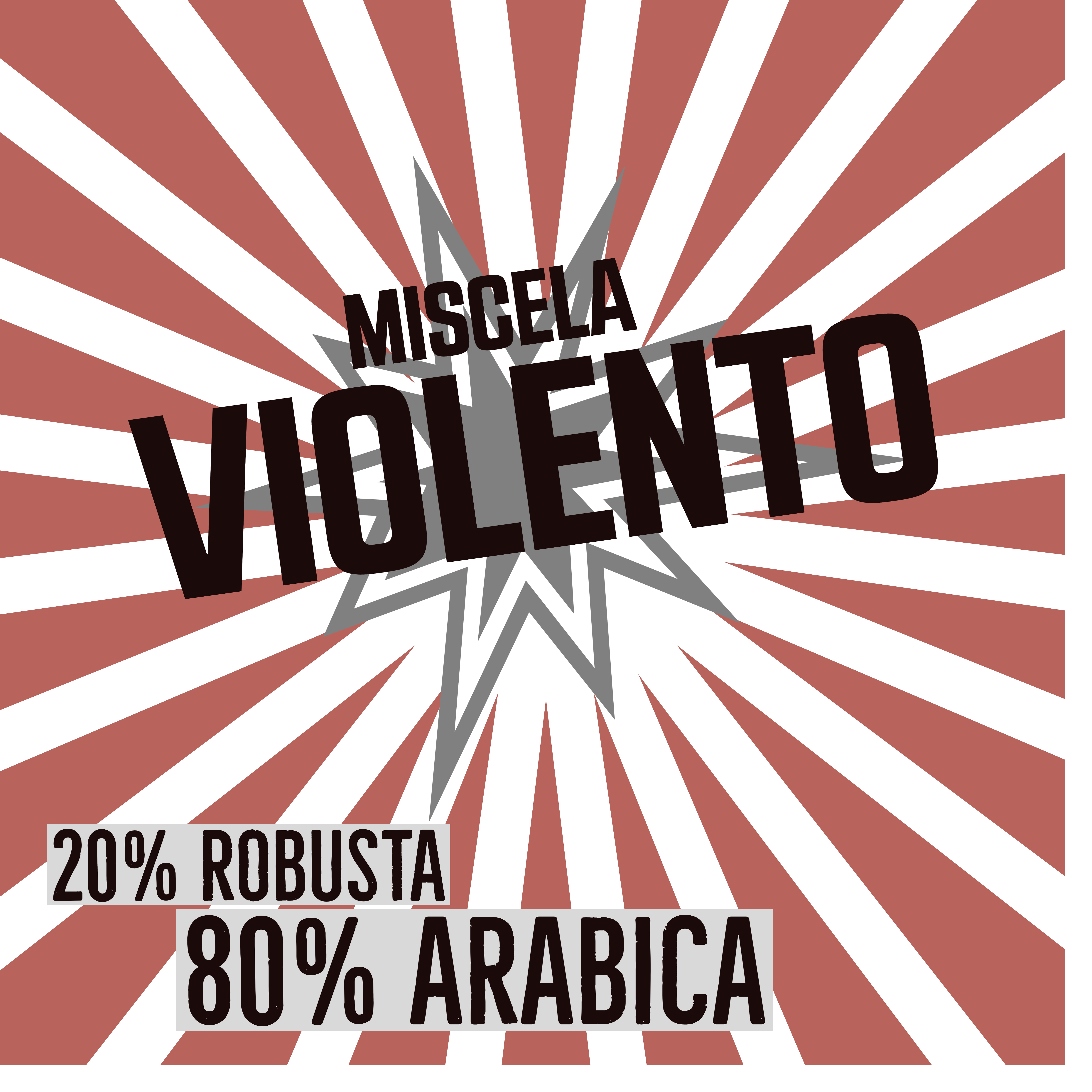 Miscela Violento (80% arabica/20% robusta) - Nyristede kaffebønner - Webshop